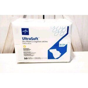 *50-Pieces* Medline UltraSoft Dry Disposable Wipes 10" x 13" ULTRASOFT1013